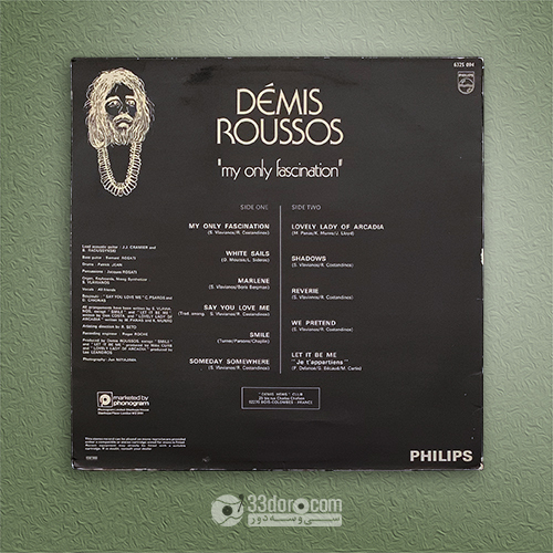  صفحه وینیل 3دور دمیس روسس Demis Roussos – My Only Fascination 