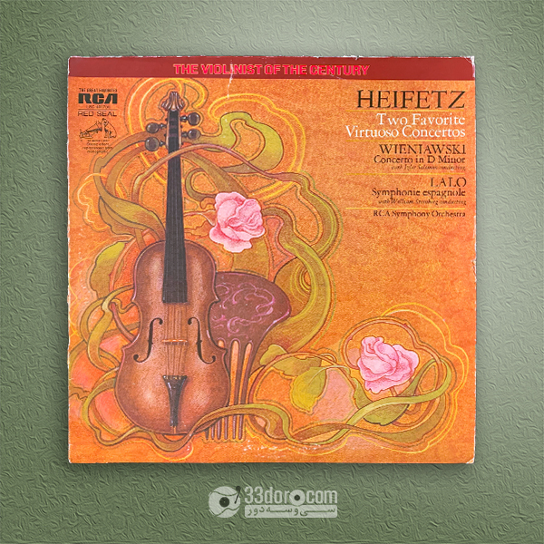  صفحه وینیل یاشا هایفتز Heifetz ⸱ RCA Symphony Orchestra – Wieniawski: Concerto In D Minor ⸱ Lalo: Symphonie Espagnole 