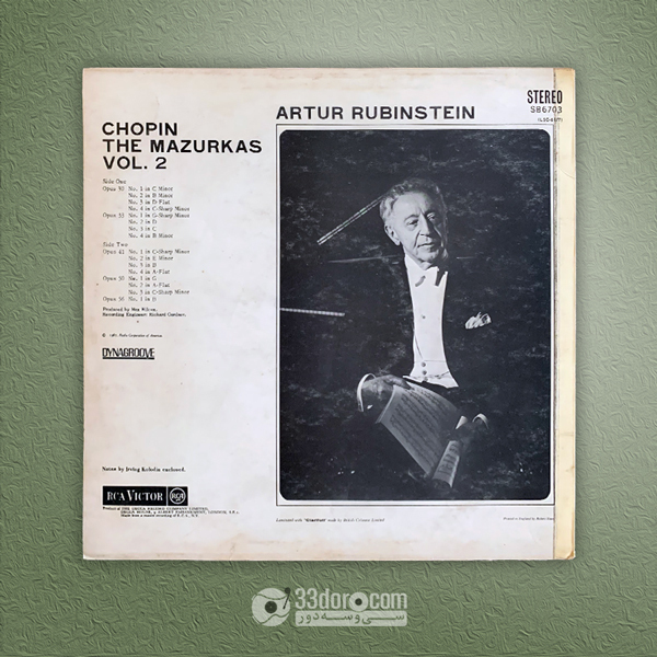  صفحه 33دور شوپن، روبنشتاین Chopin - Rubinstein – The Mazurkas Vol. 2Strauß-Walzer 