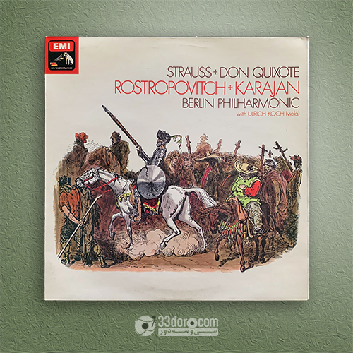  صفحه گرام ریچارد اشتراوس، کارایان - دون کیشوت Strauss ⸱ Rostropovitch ⸱ Karajan ⸱ Berlin Philharmonic - Don Quixote 