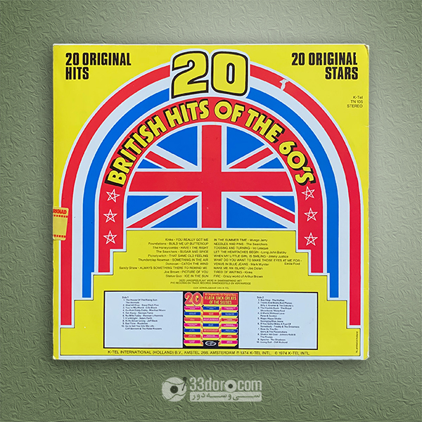  صفحه گرام 33دور Various Artists – 20 British Hits Of The 60's 