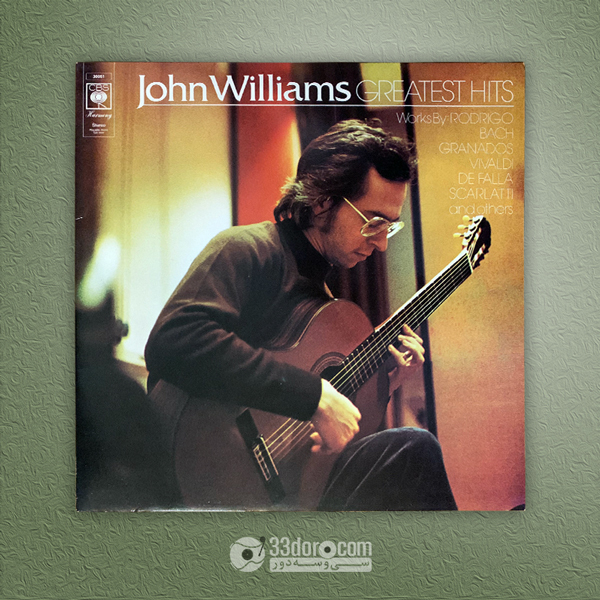 صفحه گرام 33دور گیتار کلاسیک جان ویلیامز John Williams – Greatest Hits