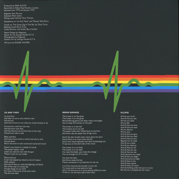  صفحه گرامافون پینک‌ فلوید The Dark side Of The Moon - Pink Floyd 