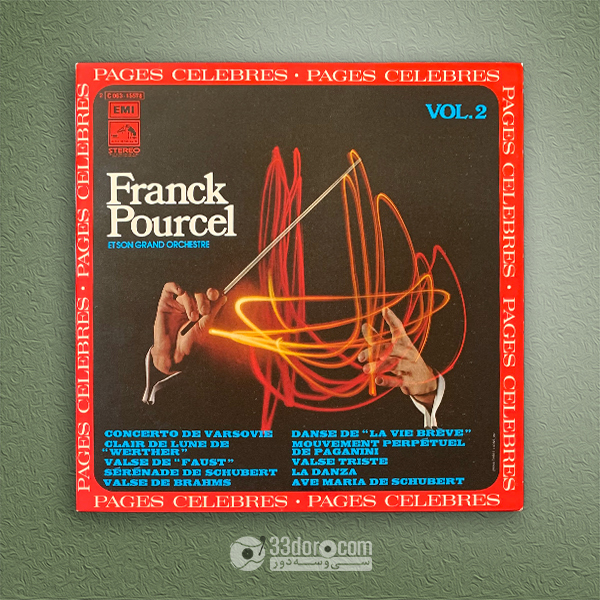 صفحه وینیل فرانک پورسل Franck Pourcel Et Son Grand Orchestre – Pages Célèbres Vol.2