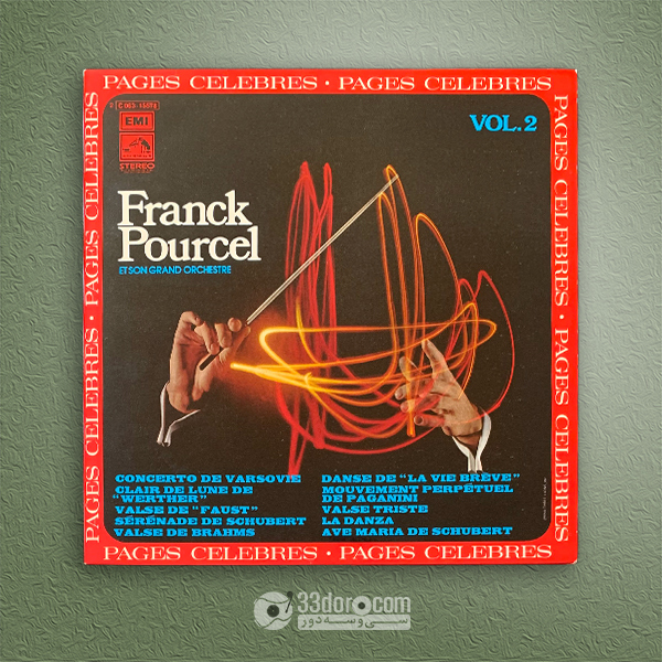  صفحه وینیل فرانک پورسل Franck Pourcel Et Son Grand Orchestre – Pages Célèbres Vol.2 