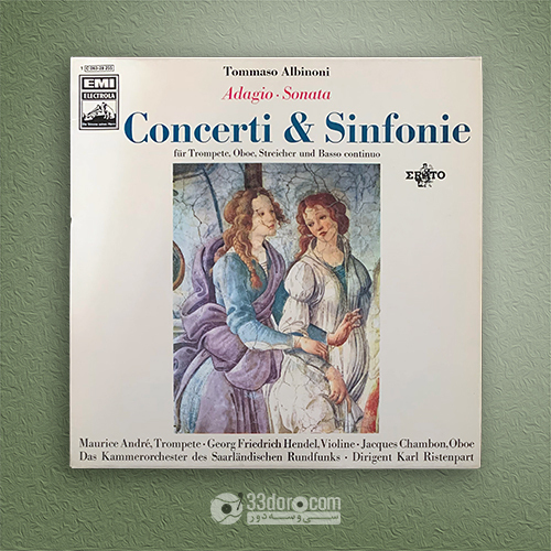 صفحه گرام آلبینونی Karl Ristenpart – Albinoni: Adagio, Sonata, Concerti & Sinfonie