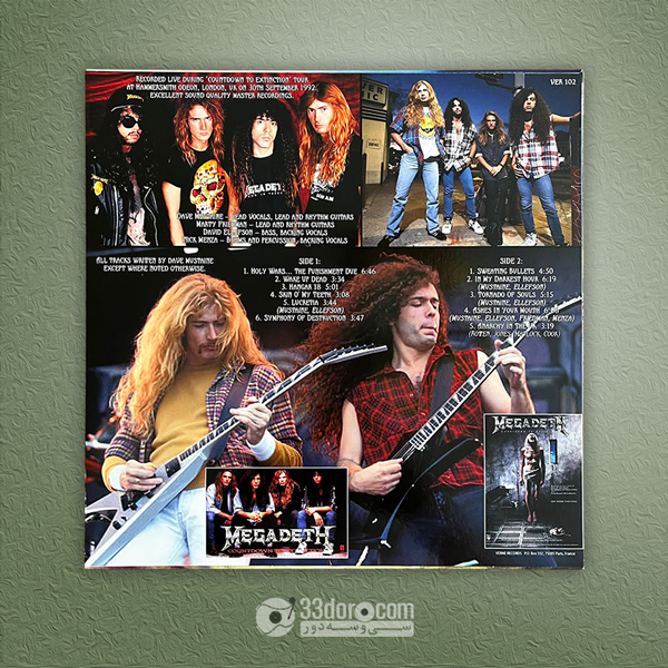  صفحه وینیل 33دور مگادث Megadeth – Live At Hammersmith Odeon 1992 