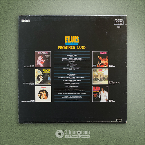 صفحه گرام 33دور الویس پریسلی Elvis Presley – Promised Land