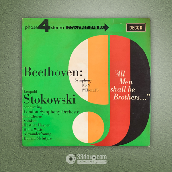 صفحه گرام سمفونی 9 بتهوون Beethoven: Leopold Stokowski Conducting London Symphony Orchestra & Chorus – Symphony No. 9 