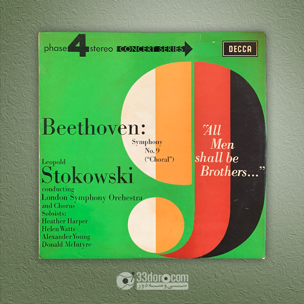  صفحه گرام سمفونی 9 بتهوون Beethoven: Leopold Stokowski Conducting London Symphony Orchestra & Chorus – Symphony No. 9 