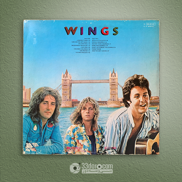 صفحه وینیل وینگز Wings – London Town 