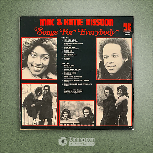  صفحه گرامافون Mac & Katie Kissoon – Songs For Everybody 