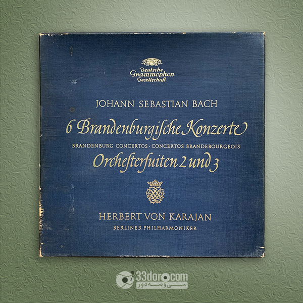 باکسست صفحه گرام باخ، کارایان 6Brandenburgische Konzerte, 2 Ouverturen - Johann Sebastian Bach, Berliner Philharmon