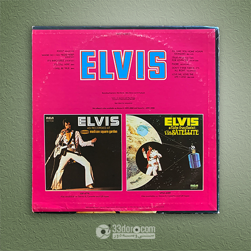  صفحه گرام الویس پریسلی Elvis Presley – Elvis 