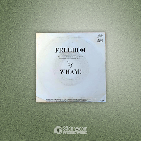  صفحه گرامافون سینگل وم (جرج مایکل) Wham! – Freedom 