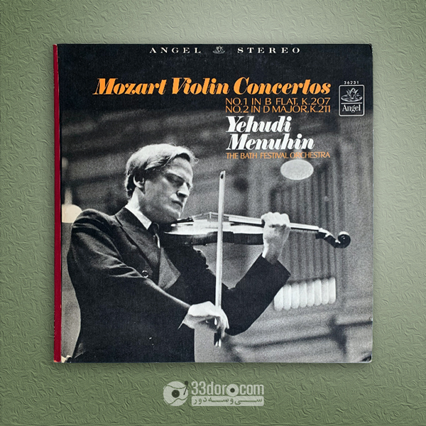 صفحه وینیل موتزارت، منوهین Yehudi Menuhin, The Bath Festival Orchestra – Mozart Violin Concertos Nos. 1 & 2