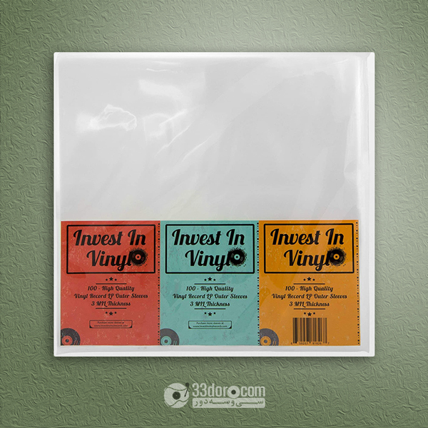 کاور جلد صفحه گرامافون 12 اینچ Invst In Vinyl