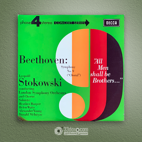 صفحه گرام سمفونی 9 بتهوون Beethoven: Leopold Stokowski Conducting London Symphony Orchestra & Chorus – Symphony No. 9 