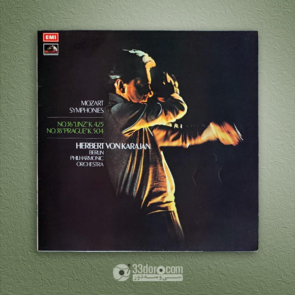 صفحه 33دور موتزارت، کارایان Herbert Von Karajan, Berliner Philharmoniker – Mozart Symphonies No.36 & 38.