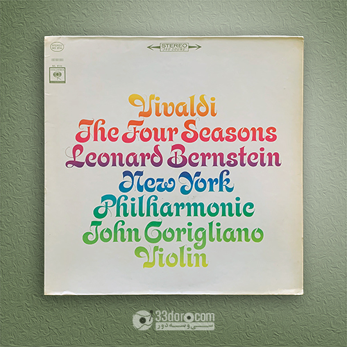  صفحه گرام چهارفصل ویوالدی، برنشتاین Bernstein ⸱ New York Philharmonic ⸱ John Corigliano – Vivaldi: The Four Seasons 