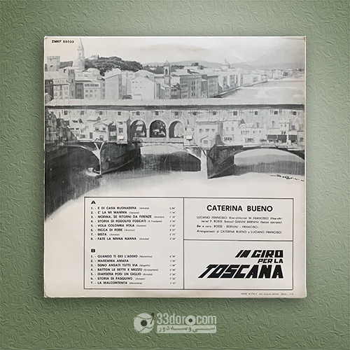  صفحه گرام کاترینا بوئنو (موسیقی محلی توسکانی) Caterina Bueno – In Giro Per La Toscana 