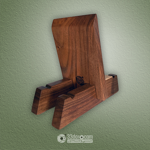 استند نگهدارند صفحه گرام، از جنس چوب گردو