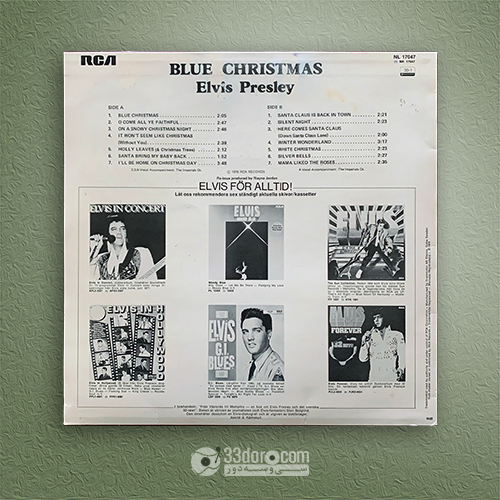  صفحه وینیل الویس پریسلی Elvis Presley – Blue Christmas 